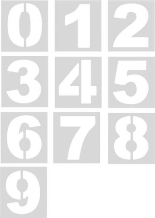 Букв и цифр для покраски (44 фото)