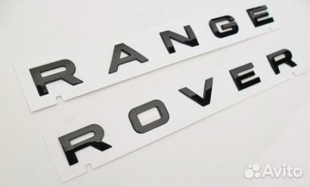 Буквы range Rover карбон