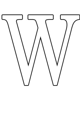 Большая буква w
