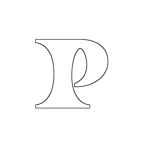 Буква р трафарет красивая