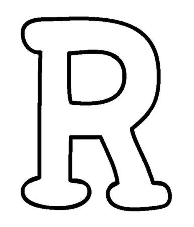 Буква r раскраска