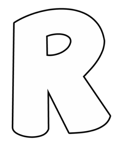 R английская трафарет