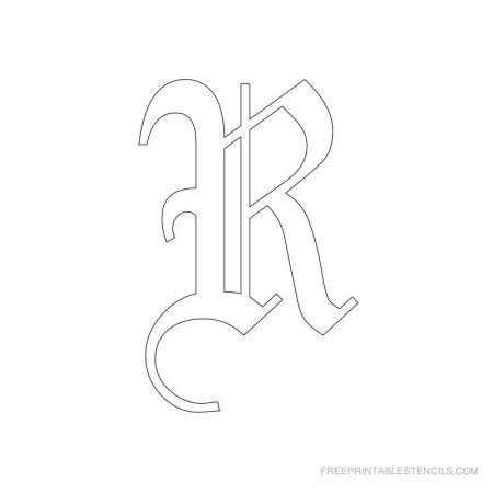 Буква r для печати