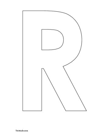 Белая буква r