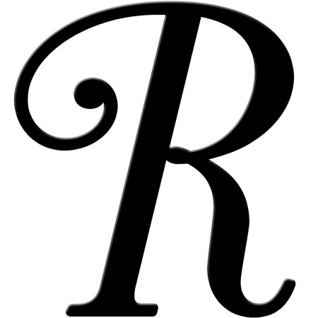 Шаблон буквы r
