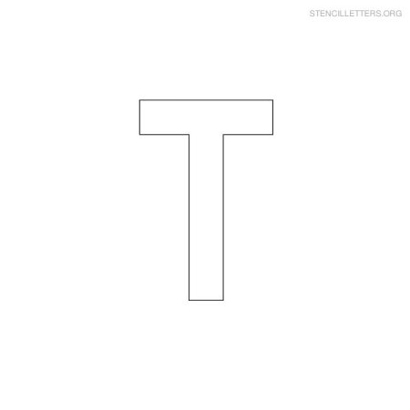 Трафарет буквы t