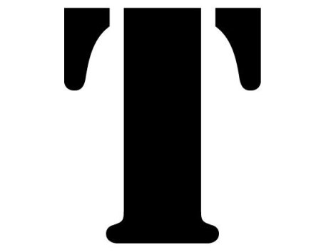 Буква т трафарет