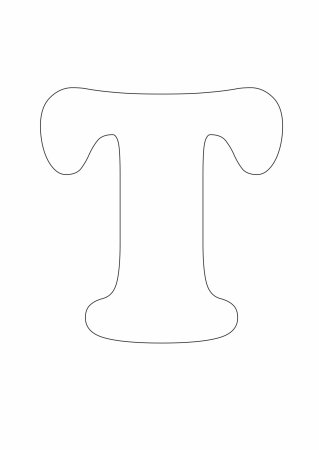 Трафаретная буква т