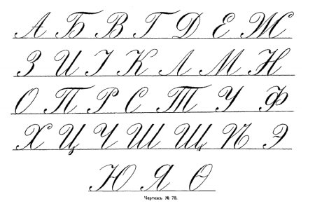 Красивые письменные буквы