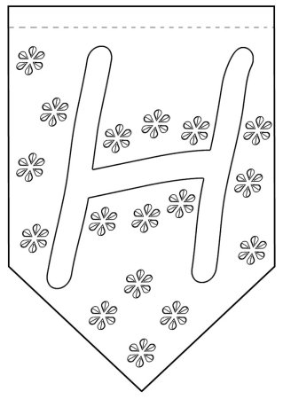Флажки с буквами для дня рождения