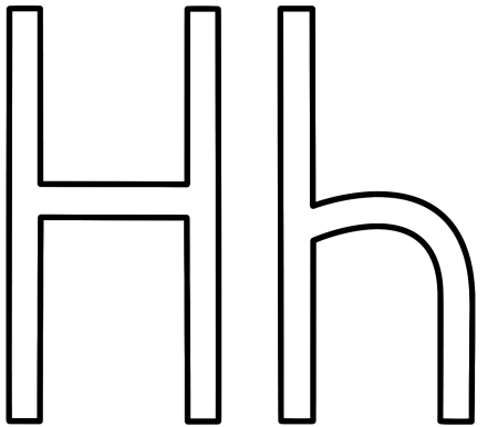Английская буква h