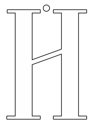 Буква л трафарет для вырезания