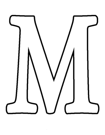 Картинка буква м (42 фото)