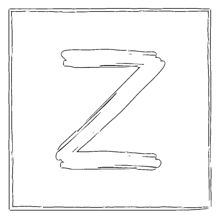 Объемная красивая буква z