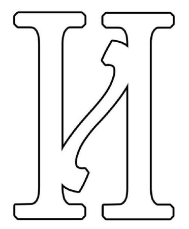 Трафарет букв