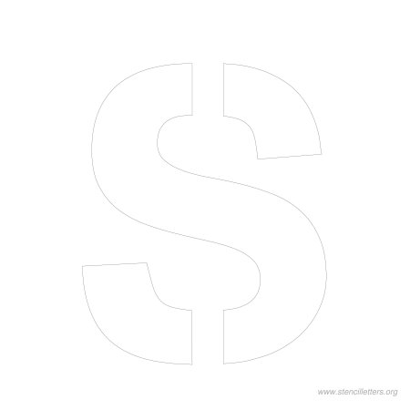 Объемная буква s