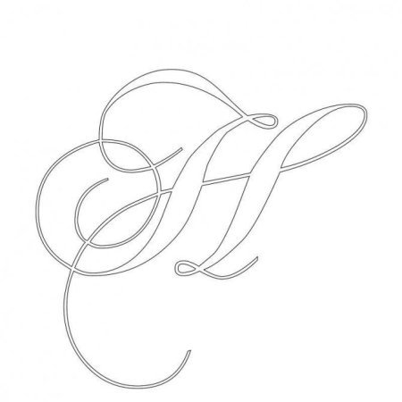 Трафареты букв Каллиграфические