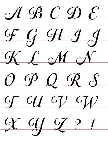 Для написания красивых букв (46 фото)