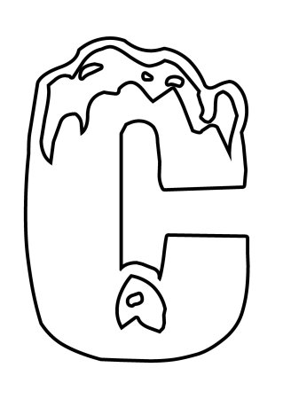 Новогодние буквы для вырезания