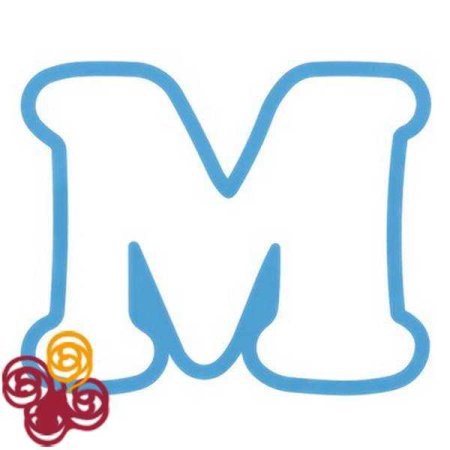 Трафарет мама буквы