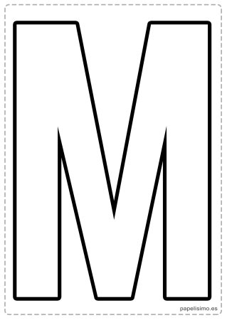 Макет буквы м