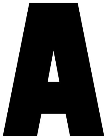 Буквы черные