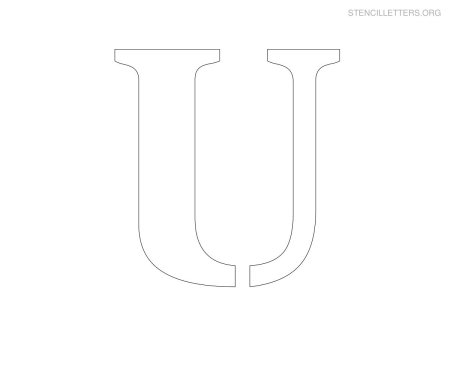 Трафарет буквы u