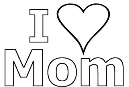 Happy mothers Day раскраска