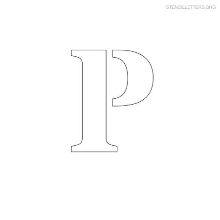 Буква р трафарет