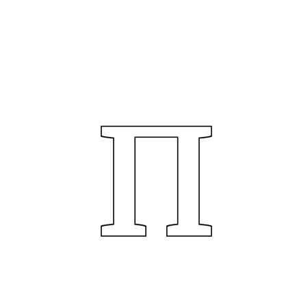 Буква ц трафарет