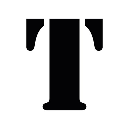 Трафаретная буква т