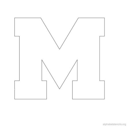 Макет буквы м