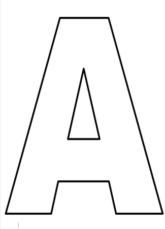 Алфавит трафарет