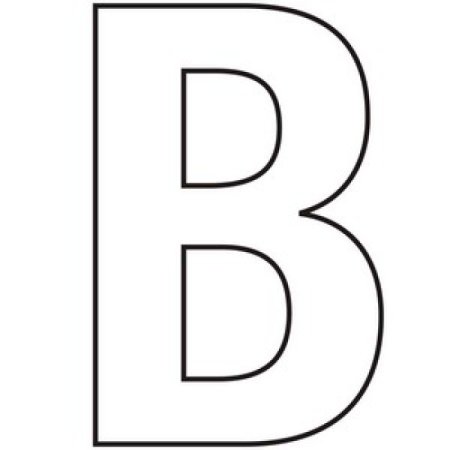 Трафарет буквы b