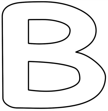 Буква b раскраска