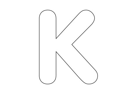 Трафарет букв