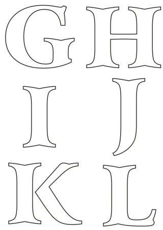 Букв латинского алфавита для вырезания (38 фото)