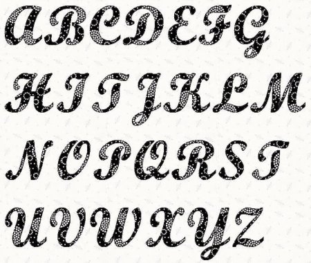 Шрифт для трафарета
