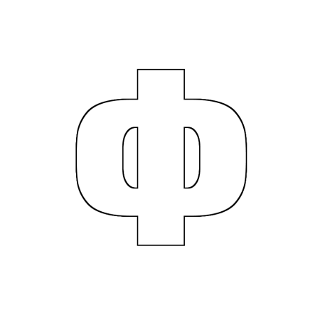 Буква ф трафарет