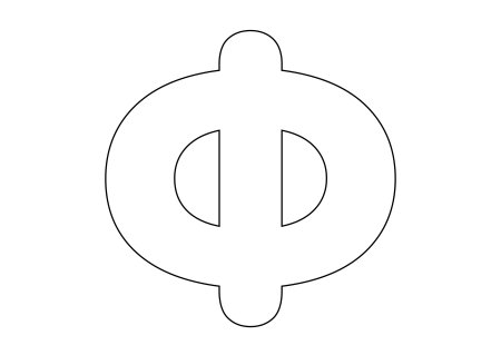 Объемная буква ф