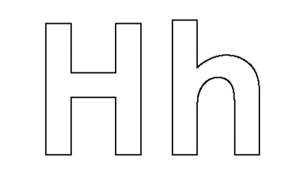 Английская буква h
