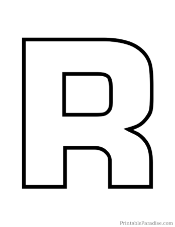 Трафарет буквы r