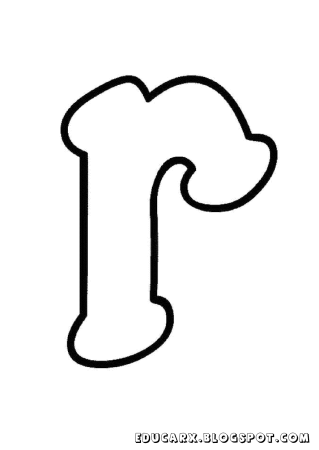 Трафарет буквы r