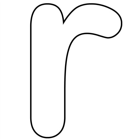 R английская трафарет