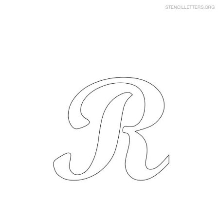 Трафарет буквы r