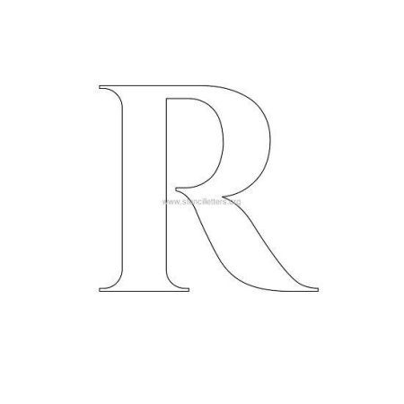 Трафарет буквы r