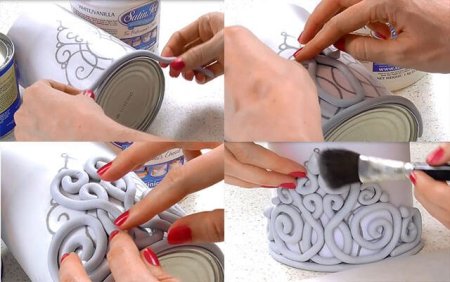 Ажурная корона из мастики
