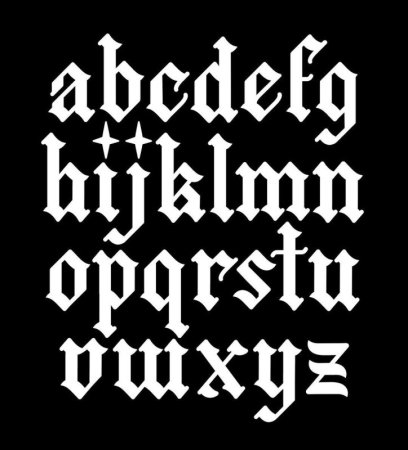 Шрифт Готика кириллица