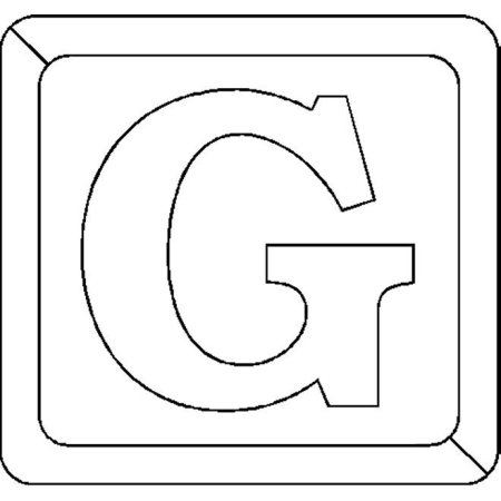 Трафарет буквы g