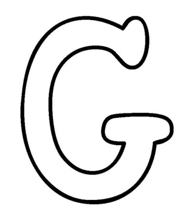 Буква g раскраска